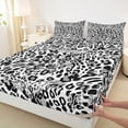thumbnail image 4 of Erosebridal Abstract Cheetah Print Full Size Sheets 4-Piece For Teens,Boys Girls Animal Leopard Print Bed Sheets, 4 of 5