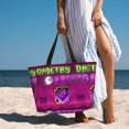 thumbnail image 5 of Lsque Geometry Dash Beach Travel Bag - Water-Resistant, Large Capacity Lightweight Tote with 7 Pockets for Women and Men - Perfect for Beach, Pool, Gym, and Travel, 5 of 6