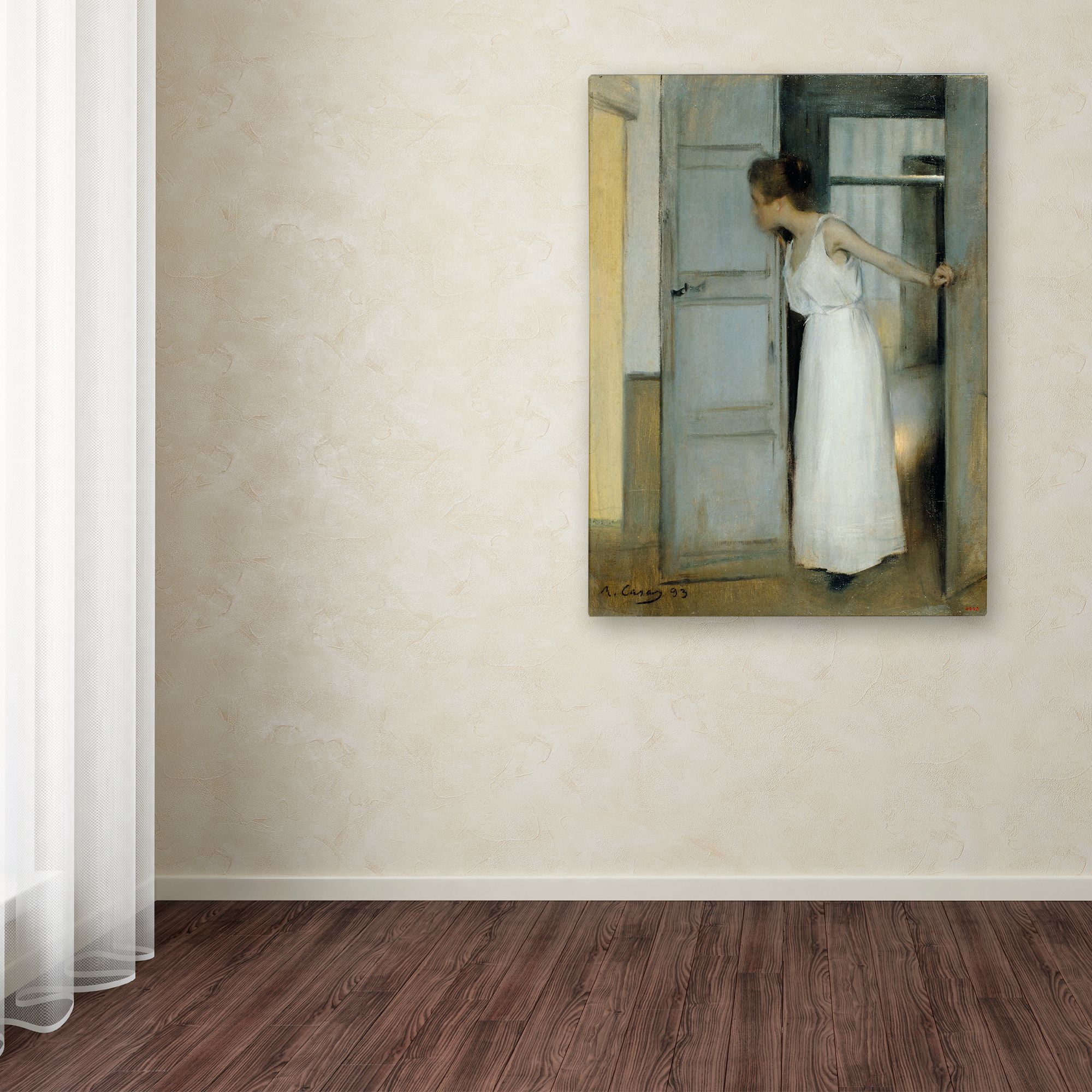 Ramon Casas 'Over My Dead Body' Canvas Art