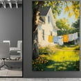 thumbnail image 4 of Clothesline Painting Vertical Laundry Wall Art (3)Warm Home Decor Framed Wall Art Poster Decorative Painting Canvas Art Posters for Room Aesthetic, 4 of 7