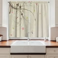 thumbnail image 2 of Ambesonne Dragonfly Kitchen Curtains, Bouquet Shabby Plant, 55"x45", Tan Brown Pale Pink, 2 of 3