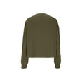 thumbnail image 3 of FAIWAD Long Sleeve Tops for Women Pleated Long Sleeve Crewneck Shirts Trendy Casual Clothes, 3 of 6