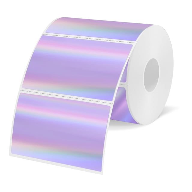Etiquetas adhesivas térmicas Yegawen holográficas de 3 x 2 pulgadas, 200 etiquetas