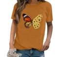 thumbnail image 1 of Pntutb Mujeres Casual Impresión Camisas Manga Corta Camiseta Suelta tops Túnica Blusa Pntutb Pntutb-2794, 1 of 4