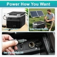 thumbnail image 3 of YHH 32QT(30L) 12 Volt Portable Refrigerator, Electric Cooler 12/24V DC & 110-240V AC, -4°F~68°F Dual Mode Portable Freezer, 12V Car Fridge with Pull Rod & Wheels for Camping Truck RV Boat, 3 of 4