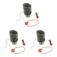 thumbnail image 2 of Guardoinrt Car Universal Carbon Fiber Style Tailpipe Tip Muffler 03 Red Light circle edge 3Set, 2 of 6