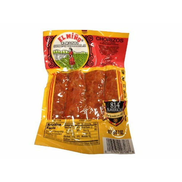 Chorizos El Miño (1 Pack 4 Chorizos) 7oz