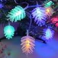 thumbnail image 7 of Pinecone LED String Lights, 16.4FT 20LED Solar Powered Pinecone String Lights, 8 Modes Colorful Decorative Light for Home Garden Patio Party Holiday Christmas Decor, 7 of 7