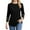 Black, variant on MIXUE Womens Summer Tops Solid Color O Neck Long Sleeve Business Casual Dressy Tunic Tshirts Outwear,Gray,S