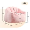 thumbnail image 7 of Homy Casa Plush Adult Bean Bag Chair with Arms,  Soft Faux Fur Lounge Chair for Living Room, Bedroom, 7 of 7