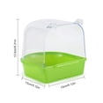thumbnail image 2 of Bird Shower Box Plastic Parakeet Bathing Tub Parrot Bath Box Parrot Bathtub, 2 of 10