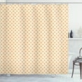 thumbnail image 1 of Ambesonne Orange Brown Shower Curtain, Diagonal Tiles, 69"Wx70"L, Pale Orange, 1 of 3