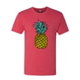 thumbnail image 2 of Wild Bobby, Trendy Tropical Pineapple, Fashion, Men Premium Tri Blend Tee, Vintage Red, Large, 2 of 4