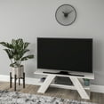 thumbnail image 3 of Ada Home Decor Furniture for TVs up to 53" 1 Tier Open Shelf Ivory Tioga Modern TV Stand, 3 of 7