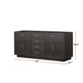 thumbnail image 5 of Abbey 72 in W x 22 in D Brown Oak Double Bath Vanity, 5 of 6