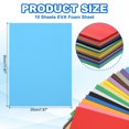 thumbnail image 2 of Uxcell 10 Pcs Light Blue EVA Foam Sheets, 11.8 x 7.87 Inches 1mm Thick Foam Sheets for Crafts, 2 of 6