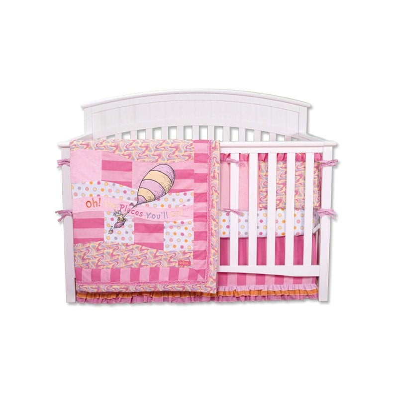 Dr Seuss Oh The Places You Ll Go 4 Piece Crib Bedding Set