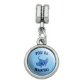 thumbnail image 2 of You Da Manta Ray Cool Man Funny Humor Italian European Style Bracelet Charm Bead, 2 of 5