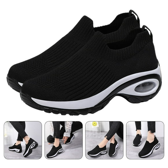 FESTFENDS 1 Pair Air Shoes Sports Sneakers for Women Black Mesh Durable Running