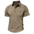 thumbnail image 4 of Rvwovn Men's Collared Shirts, Short Sleeve Cotton Polyester Blend Soft Comfy Casual Tops, S-3XL, 4 of 6