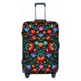 thumbnail image 1 of Fashion Mexican Flowers Luggage Cover Protector Dust Proof Travel Suitcase Covers, 1 of 1