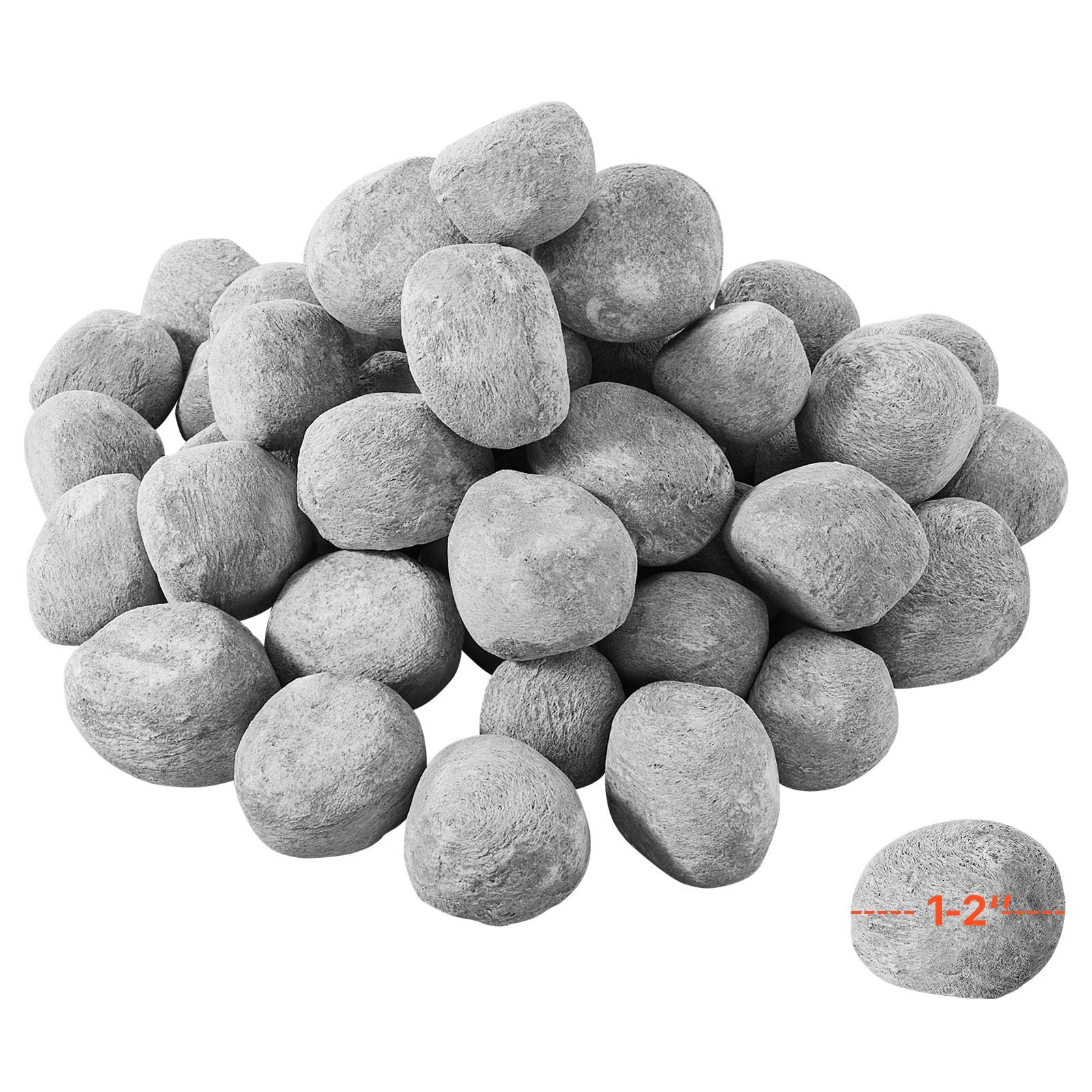 Ceramic Fiber Fireballs for Fireplace, Heat-Resistant No Odor Exquisite Spherical Design, Decorative Fire Pit Balls for Home Decor Warm Cozy Ambiance