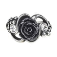 thumbnail image 1 of Alchemy Gothic R223T Bacchanal Crystal Black Rose Ring - Size 9.5, 1 of 1