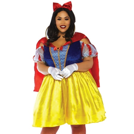 Leg Avenue Womens Plus Size Fairytale Snow White Princess