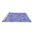 thumbnail image 2 of Ahgly Company Machine Washable Indoor Round Southwestern Blue Country Area Rugs, 3' Round, 2 of 4