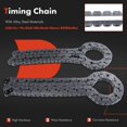 thumbnail image 4 of A-Premium Engine Timing Chain Kit W/Tensioner & Guide [fits SOHC, 8Cyl 4.6L] Compatible with Ford Expedition 97-20, F-150 97-99, Mustang 99-00, E-150 Econoline, E-150 Econoline Club Wagon 97-00, 4 of 8