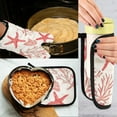 thumbnail image 5 of Yayeee Oven Mitts and Pot Holder Set of 4 Heat Resistant Kitchen Gloves Baking Hot Pad, Starfish Seashell, 5 of 5