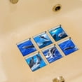 thumbnail image 1 of 6pcs 13x13cm Dolphin Pattern 3D Anti Slip Waterproof Bathtub Sticker, 1 of 2