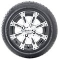 thumbnail image 2 of Golf Cart Wheels and Tires - 12" RHOX RX171 Machined w/ Low Pro Tires - Set of 4, 2 of 3