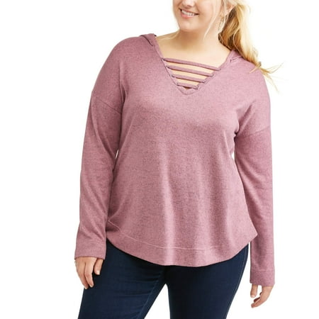 Moral Fiber Junior Plus Hoodie With Slee