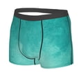 thumbnail image 2 of Balery Teal Turquoise1 Men's Boxer Briefs, Soft and Breathable Cotton Underwear with nylon Waistband-X-Large, 2 of 9