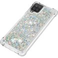 thumbnail image 6 of Compatible with Samsung Galaxy A12 Case Glitter Liquid Cute Clear Phone Case Floating Quicksand Shockproof Protective Bumper Silicone Soft TPU Case for Samsung Galaxy A12 5G Love Sliver YB, 6 of 12