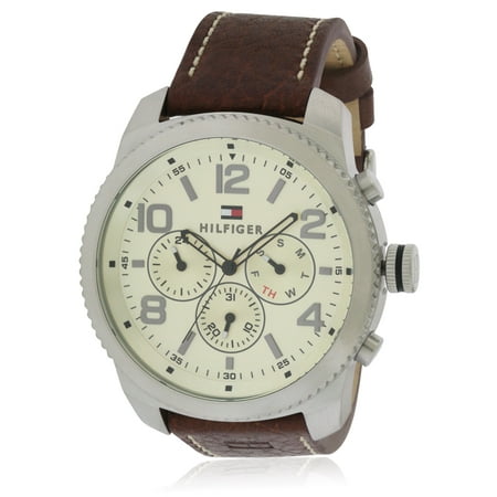 UPC 885997146074 product image for Tommy Hilfiger Men's Leather Chronograph Watch 1791107 | upcitemdb.com