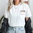 thumbnail image 7 of Mama Floral Embroidered Pocket T-Shirt, Embroidered Mama Floral Shirt for Women, Gift for Mom Mama Mother's Day Christmas, 7 of 7