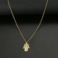 thumbnail image 4 of SaleHamsa Gold Necklace, Hand of Fatima,Hand Of God , Gold Plated Hamsa Necklace, 4 of 6