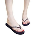 thumbnail image 3 of 2026 ! Womens Clothes asdoklhq Womens Slide Slippers,Women Summer Fashion Floral Sponge Cake Slip-resistant Flip-flops Sandals Shoes, 3 of 9