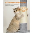 thumbnail image 6 of Cat Tree 39.8-Inch Cat Tower for Extra Large Cats up to 44 lb, Cat Condo with Large Perch, 2 Cat Caves, Scratching Post, Light Gray, 6 of 9