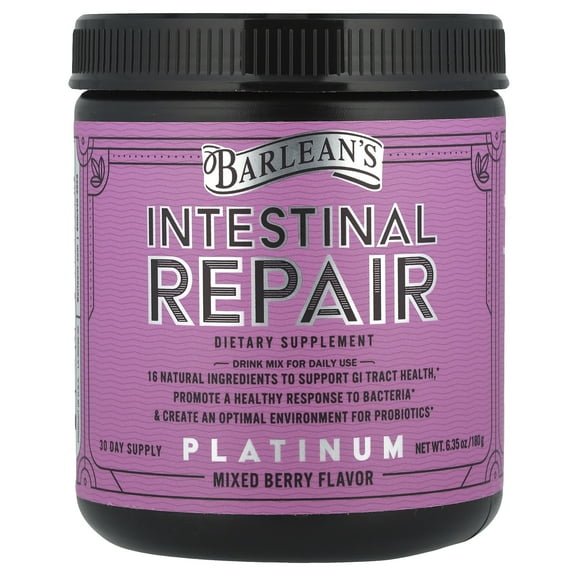 Barlean's Platinum Intestinal Repair, Mixed Berry Flavor, 6.35 oz
