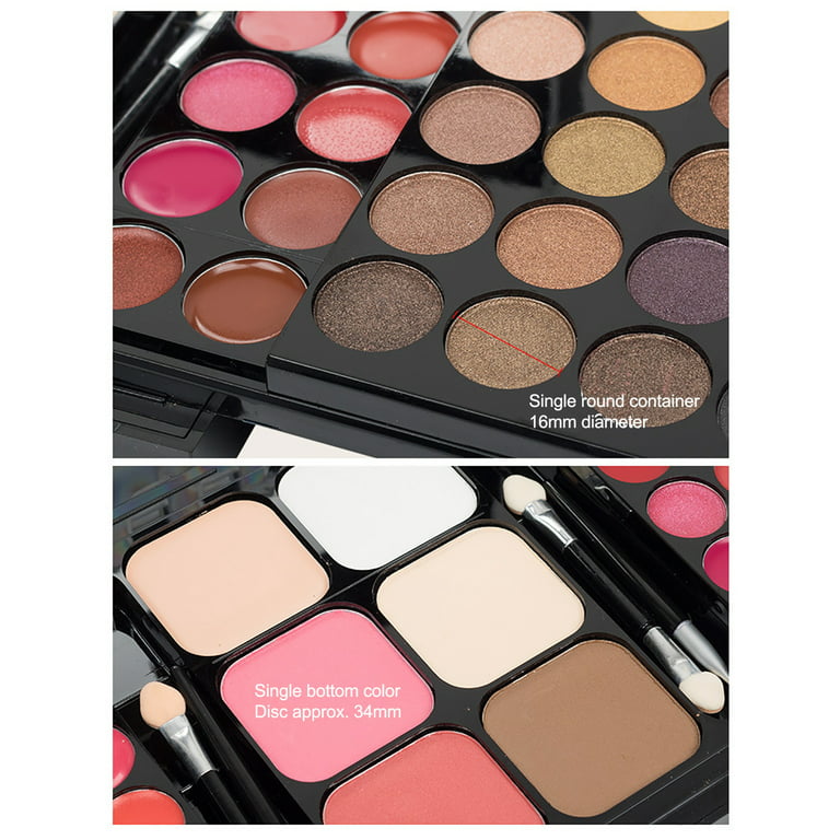 Wholesale SUPERFINDINGS 4pcs 24 Compartments Rectangle Empty Eyeshadow  Palette Refillable with Clear Hinged Lid for Lipstick Balm Eyeshadow  Blusher 11.5x6.7x1.6cm 