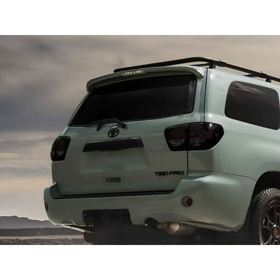 Rvinyl Tail Light Tint Covers Compatible with Toyota Sequoia 2008-2017 - Smoke
