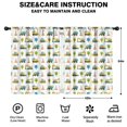 thumbnail image 2 of Blackout Kids Curtains,Cartoon Construction Vehicles Trees Childrens Insulated Curtains Set Of 2,Bedroom Essentials,Toddler Room Decor 42"x54", 2 of 5