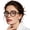 Black, variant on WEMOOTANTS Women's Reading Glasses 4.0 Square Cat Eye Red Readers Trendy Retro Style