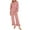 Red, variant on Bovxnpu Womens Plus Size Pajama Sets, 2 Piece Loungewear For Women, Women Fashion Leisure Color Blocked Flare Sleeve Cardigan Lapel Pajama Sets L