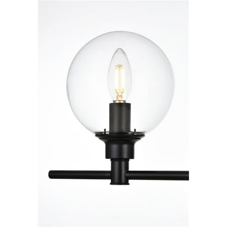 

Living District LD7318W47BLK 110 V E12 Five Light Vanity Wall Lamp Black