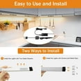thumbnail image 4 of Under Cabinet Lights Kit, LED Smart Dimmable Strip Lighting Fixtures, 24V Plug in Linkable Bar LED Counter Lights for Pantry, Kitchen, Shelf, Bookcases, Showcase (3 PCS, Warm White), 4 of 6