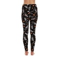 thumbnail image 3 of Just Love Ugly Christmas Holiday Leggings (Black - Halloween, X-Large), 3 of 3